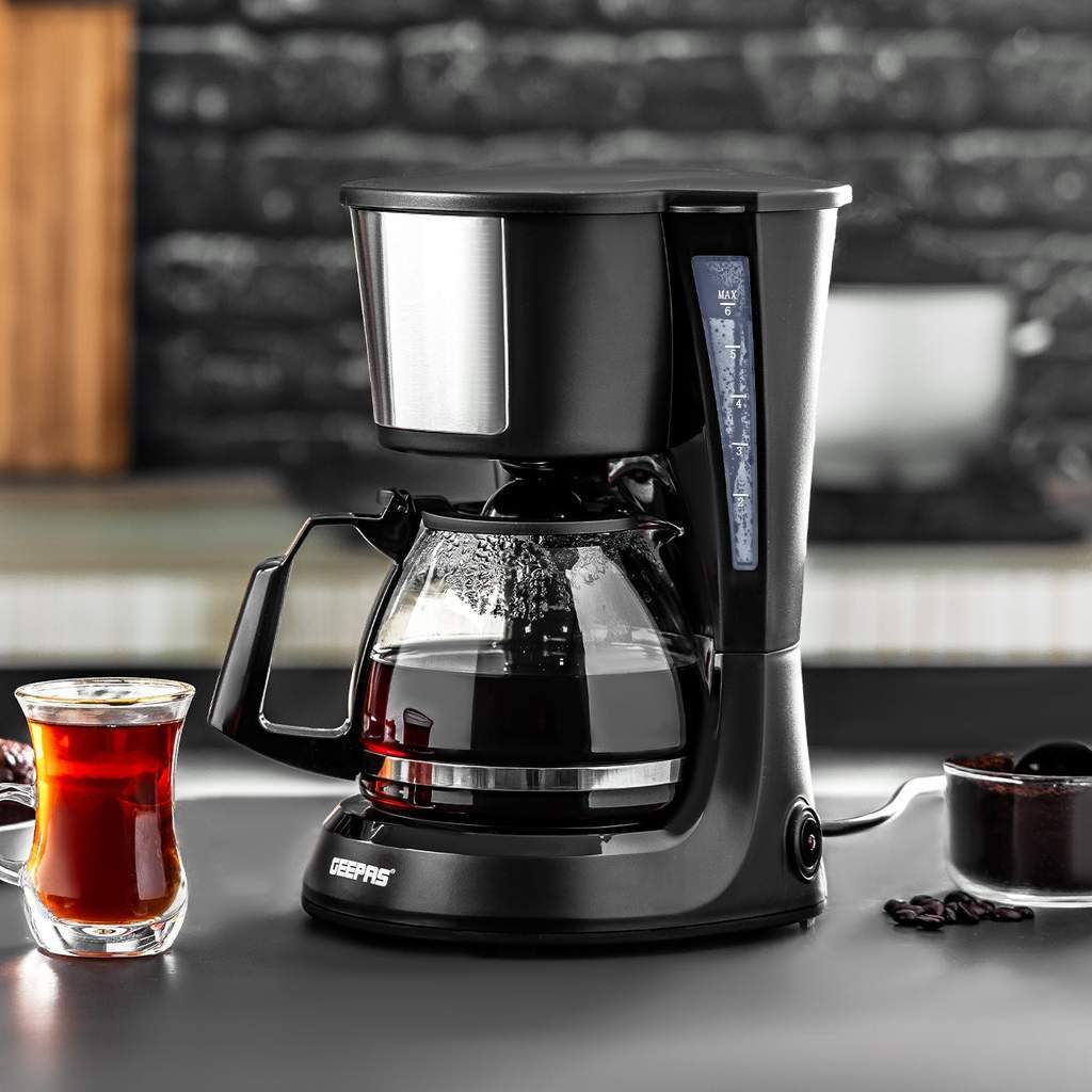 0.75L Fast Brewing Anti-Drip Countertop Filter Coffee Machine Original Garansi Desain Kontrol Sederhana