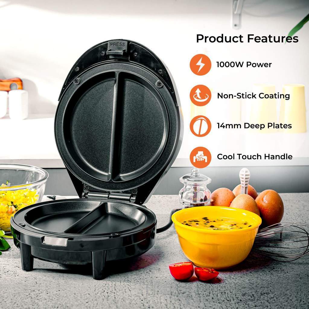 1000W Omelette Maker & 400W Mini Food Processor Kitchen Combo Original Garansi Daya Omelette Maker 1000W