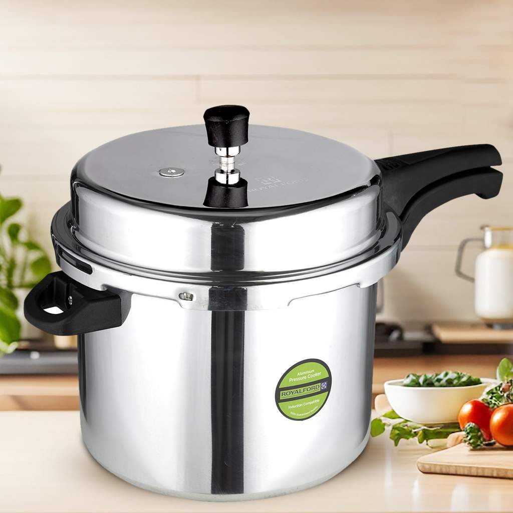 10L Lightweight Aluminium Stovetop Pressure Cooker Original Garansi Material Aluminium Ringan